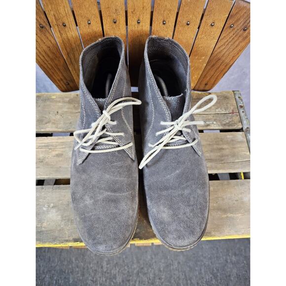 Johnston & Murphy Men's Rawhide Chukka Boots | Gray/Brown | Size 13 - Picture 3 of 10